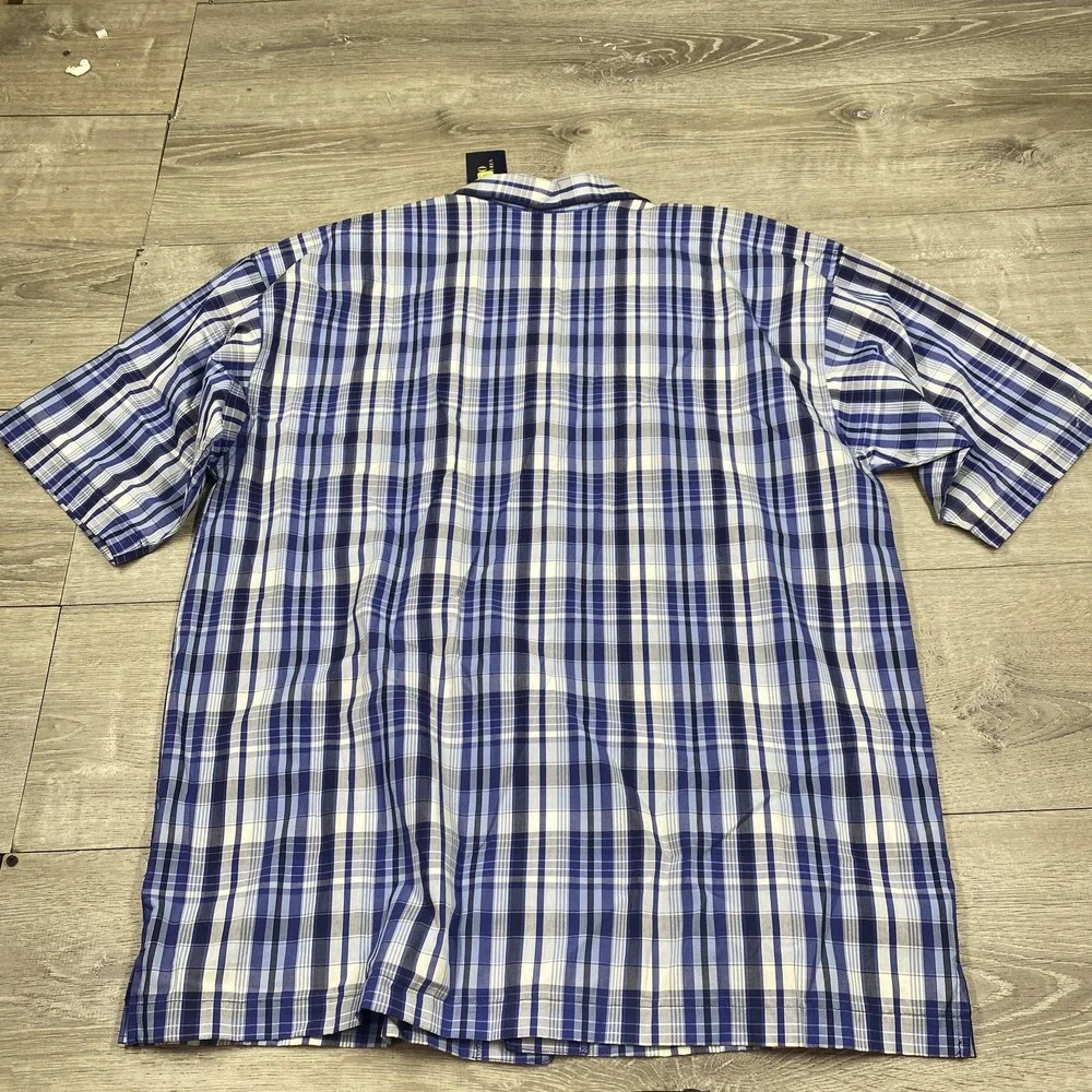 Polo Ralph‎ Lauren Pajama Shirt Men's XL Blue Plaid Cotton Sleepwear NWT